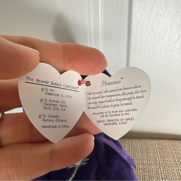 Ty Beanie Baby Princess Diana Teddy Bear Beanie Babies Princess of Wales 1997 - Picture 2 of 7